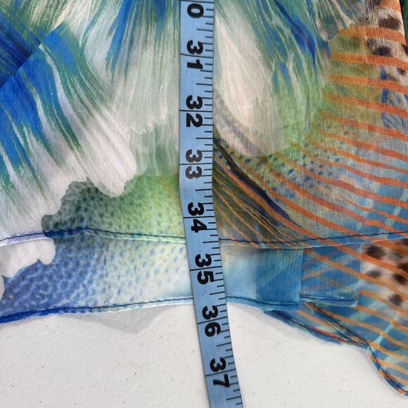 Bon Voyage Top‎ Womens OS Cinch Multi Abstract Butterfly Swim Beach Cover Up - Picture 7 of 10